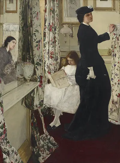 Harmony in Green and Rose The Music Room James Whistler